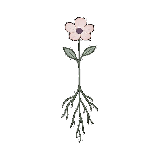 Flower with roots